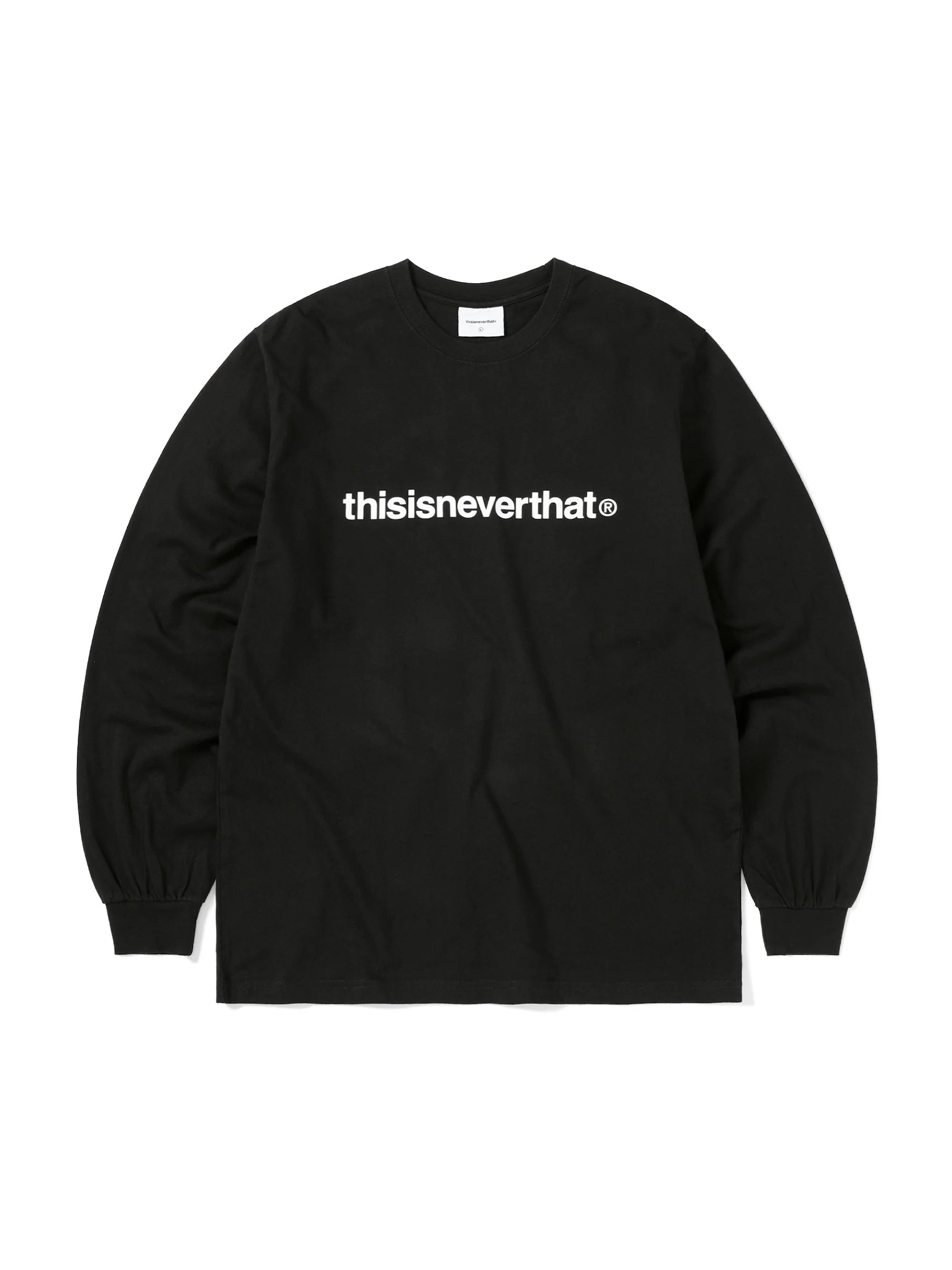 THISISNEVERTHAT T-LOGO L/S TEE - BLACK