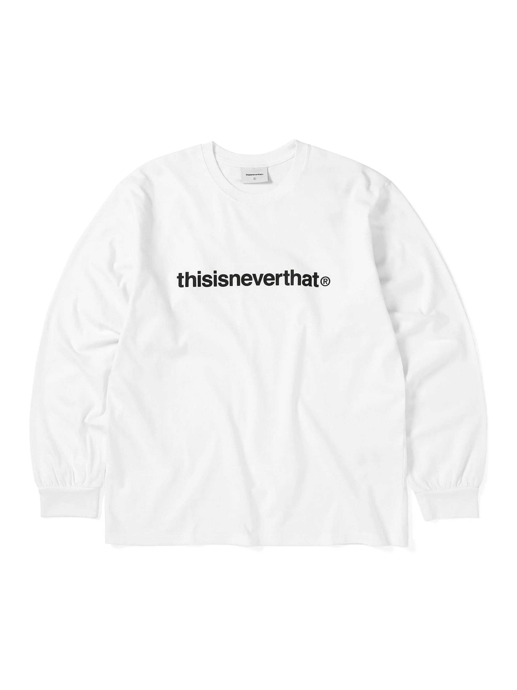 THISISNEVERTHAT T-LOGO L/S TEE - WHITE
