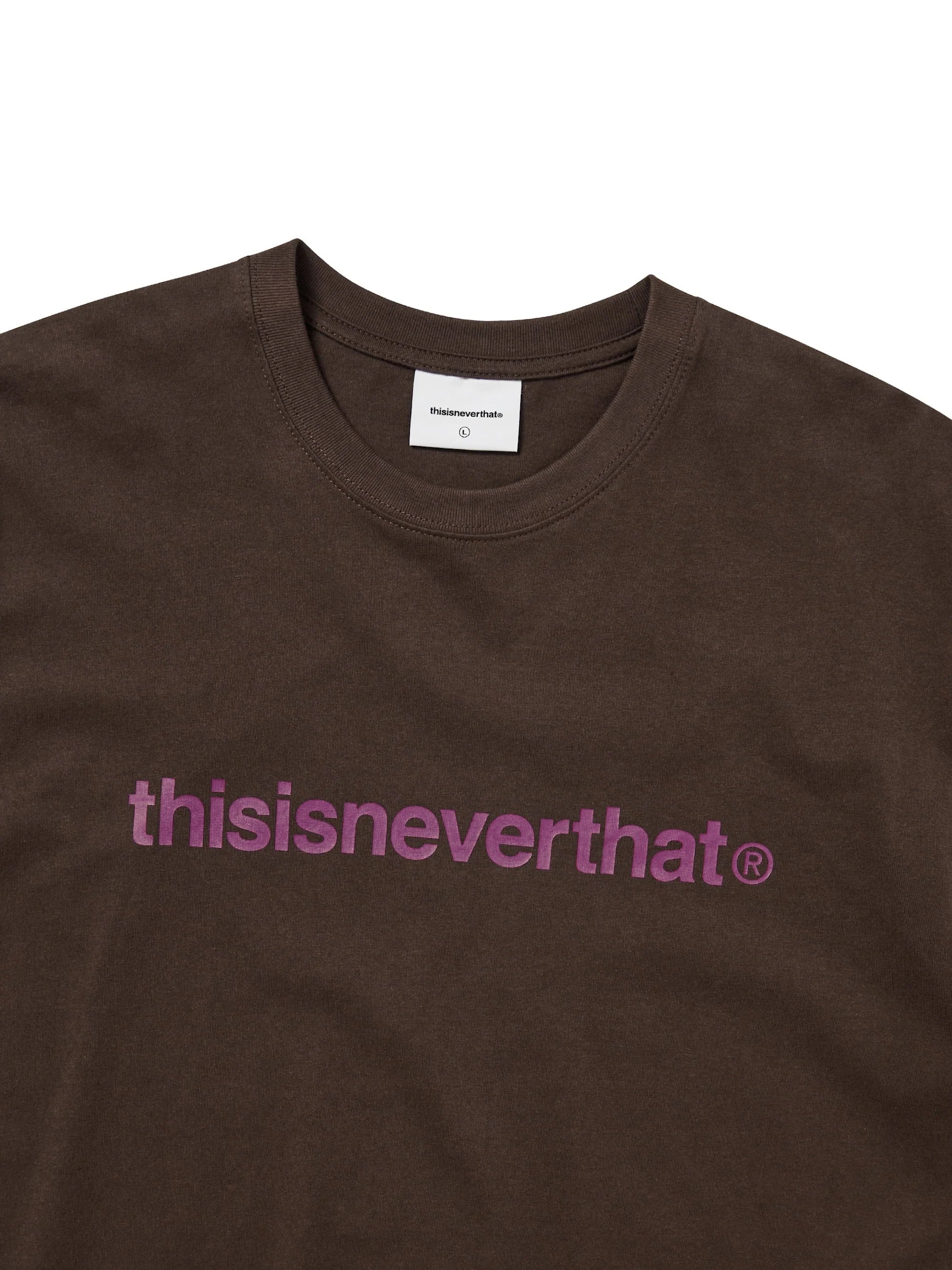 THISISNEVERTHAT T-LOGO TEE - DARK CHOCOLATE