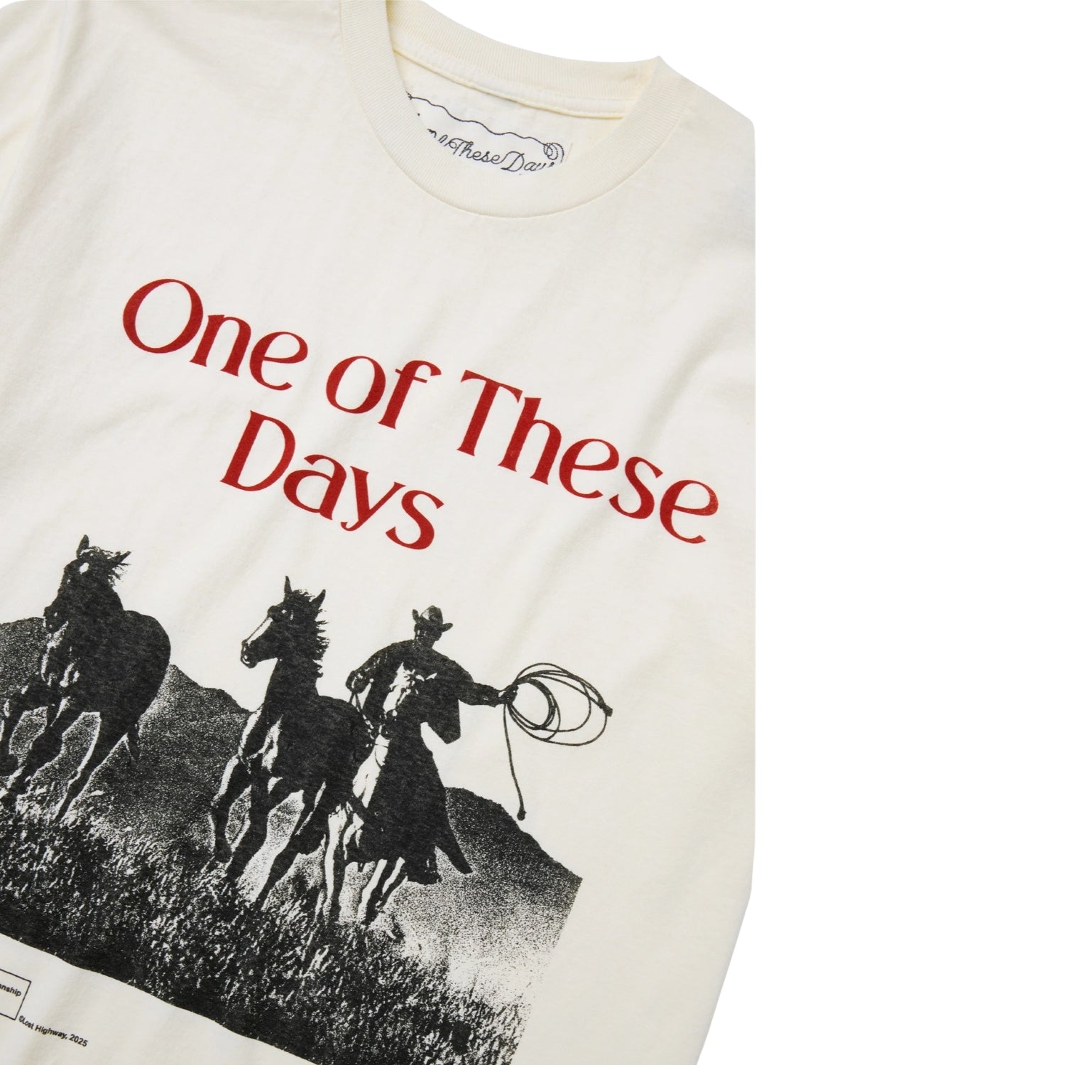 ONE OF THESE DAYS  ACROSS THE PLAINS TEE - BONE
