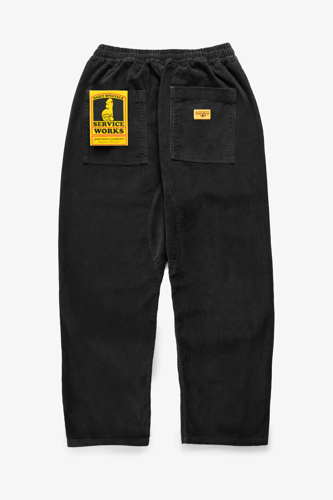 SERVICE WORKS CORDUROY CHEF PANT - BLACK