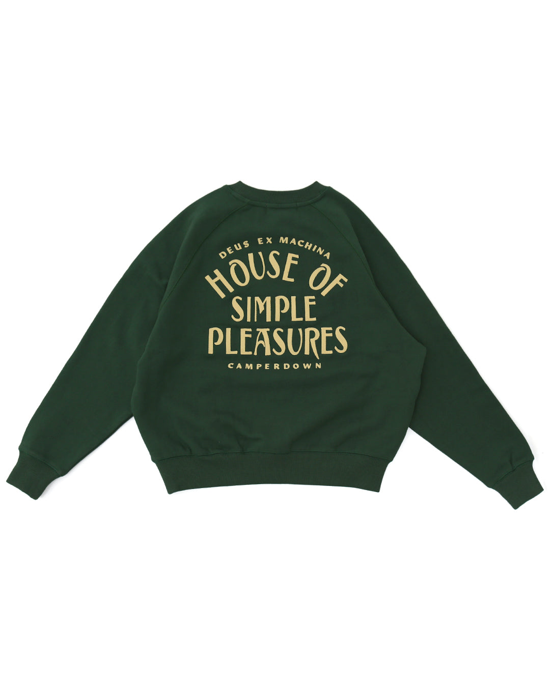 Canyon Crew Neck - Hillside Green|Flatlay