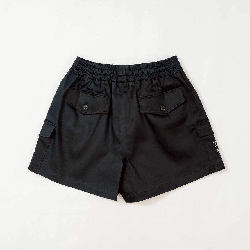 BLACK CACTUS BS391 BLACK PANTS WHITE FLOWER