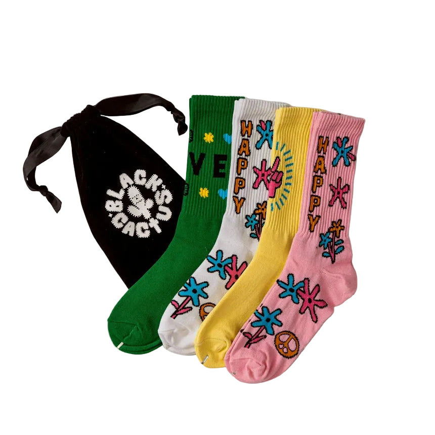 BLACK CACTUS BS395 BLACK SOCK PACK