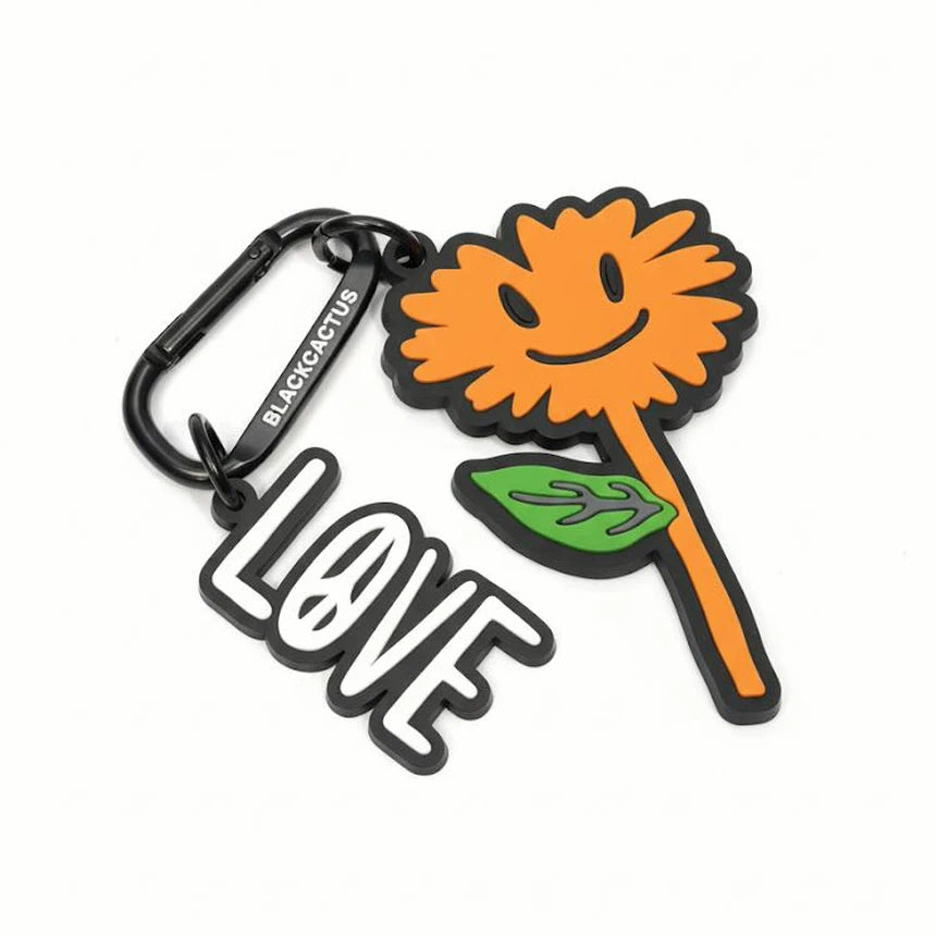 BLACK CACTUS BS387 KEY CHAIN FRAME SET ORANGE FLOWER