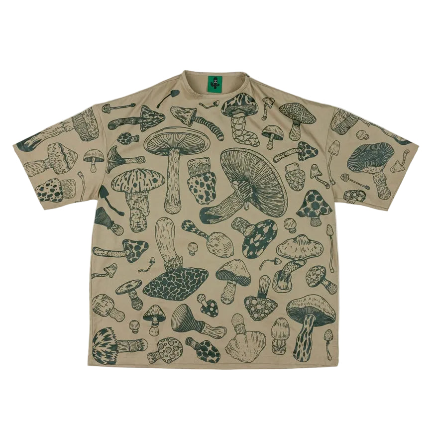 BLACK CACTUS BS255 OVERSIZE ZIP SHOULDER GREEN MUSHROOM