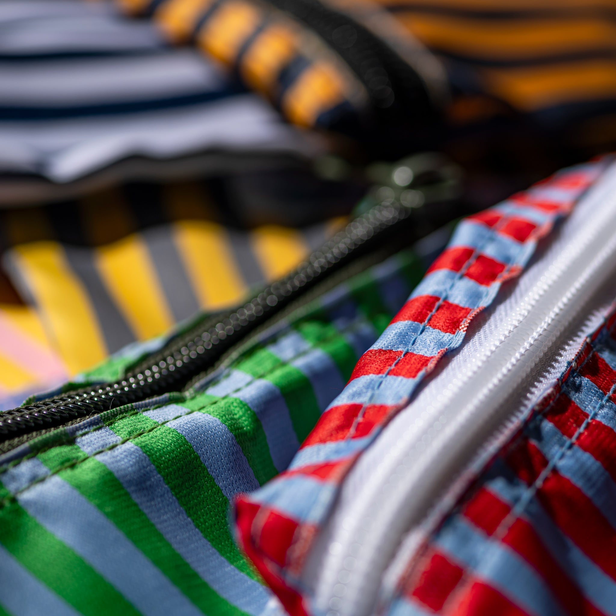 PUEBCO SCHOOL TIE FABRIC SEMICIRCLE POUCH