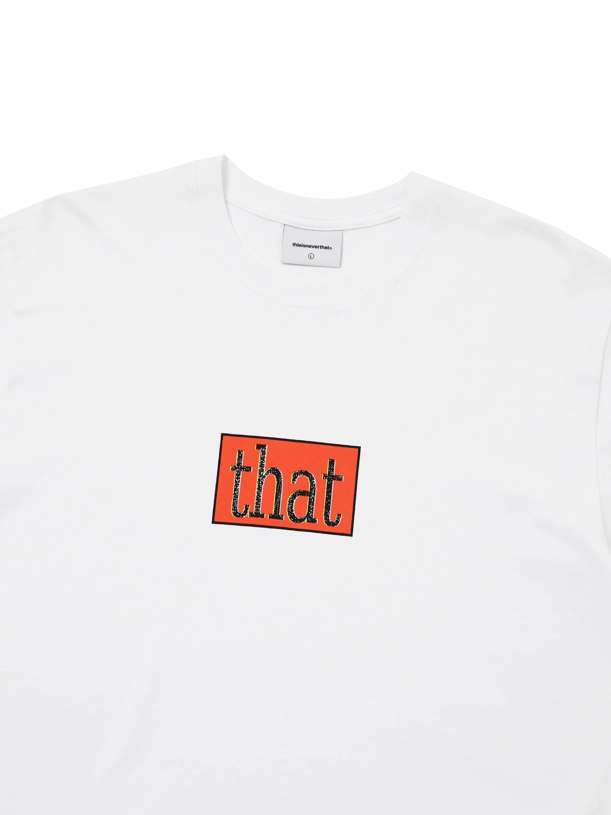 THISISNEVERTHAT THAT GLITCHED LOGO TEE - WHITE
